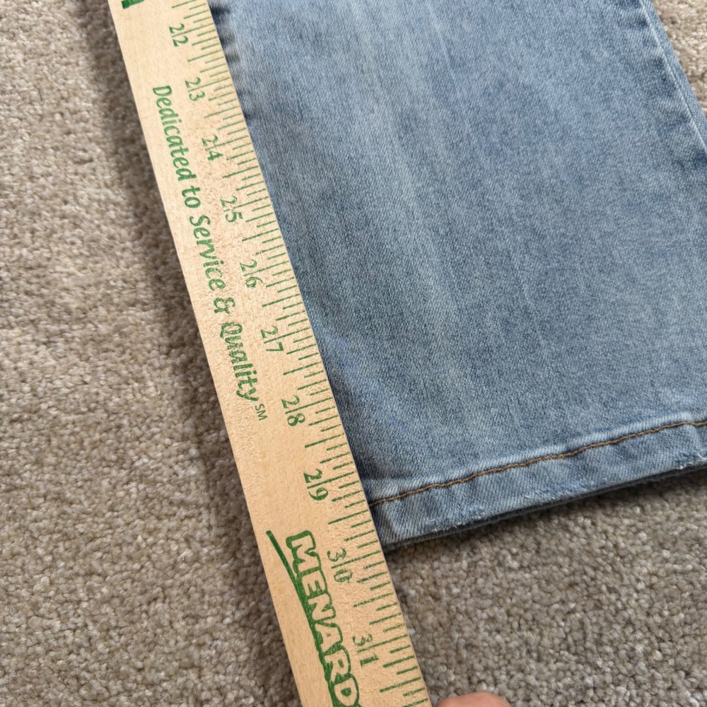 Everflex Slim Bootcut Jeans Women 8 (FITS 28x30) Blue High Rise Stretch READ - Picture 9 of 13